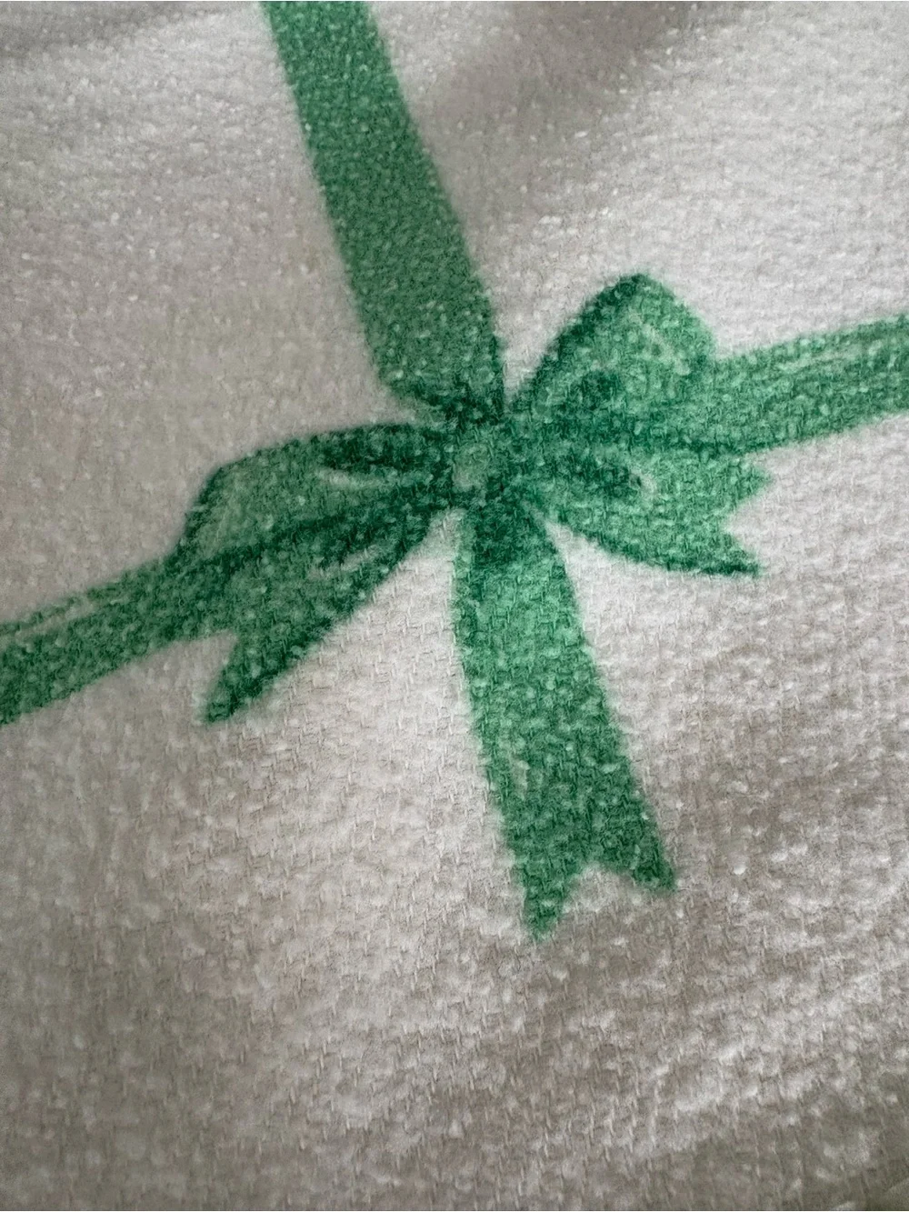Vintage 1958 Christmas Baby Blanket Satin Trim Holiday Mid-Century
